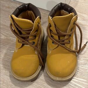 Timberland Yellow Brown Boots For Kids